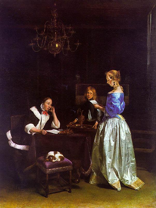 Gerard Ter Borch The Letter_a China oil painting art